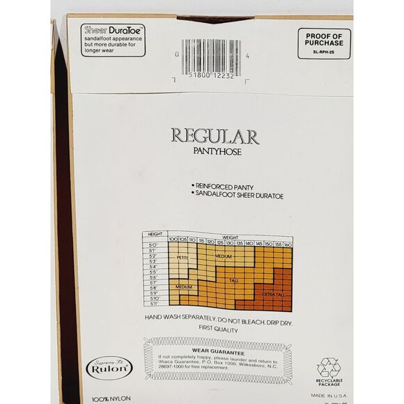 5 Simply Great Pantyhose Medium Sunton 126 Sandalfoot Regular Pantyhose - Picture 8 of 12